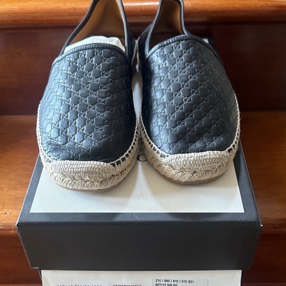 Men's Black Espadrille Shoes size 42